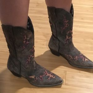 Laredo Cheetah Print Ladies Cowboy Boots
